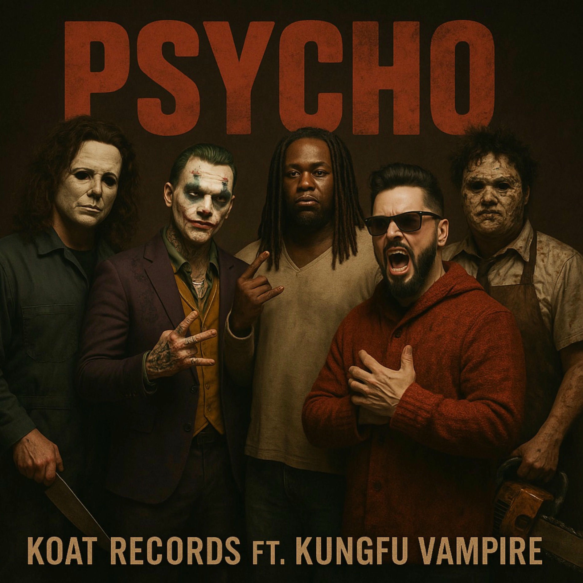 Album cover of Psycho murder mix (feat. Kung Fu Vampire, Gideon, Oib1, ZahZahZay & Profit stopit)