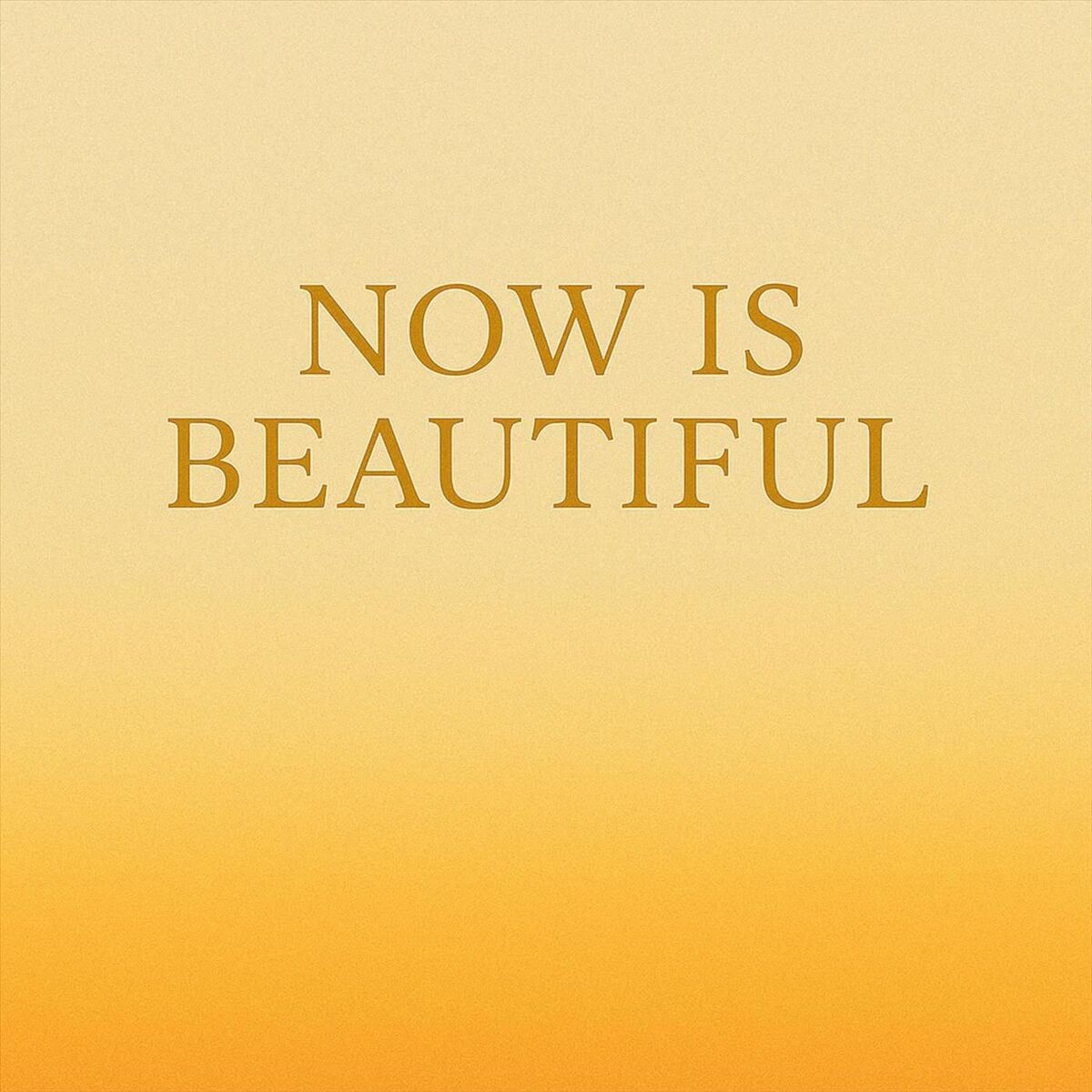 Album cover of Now Is Beautiful