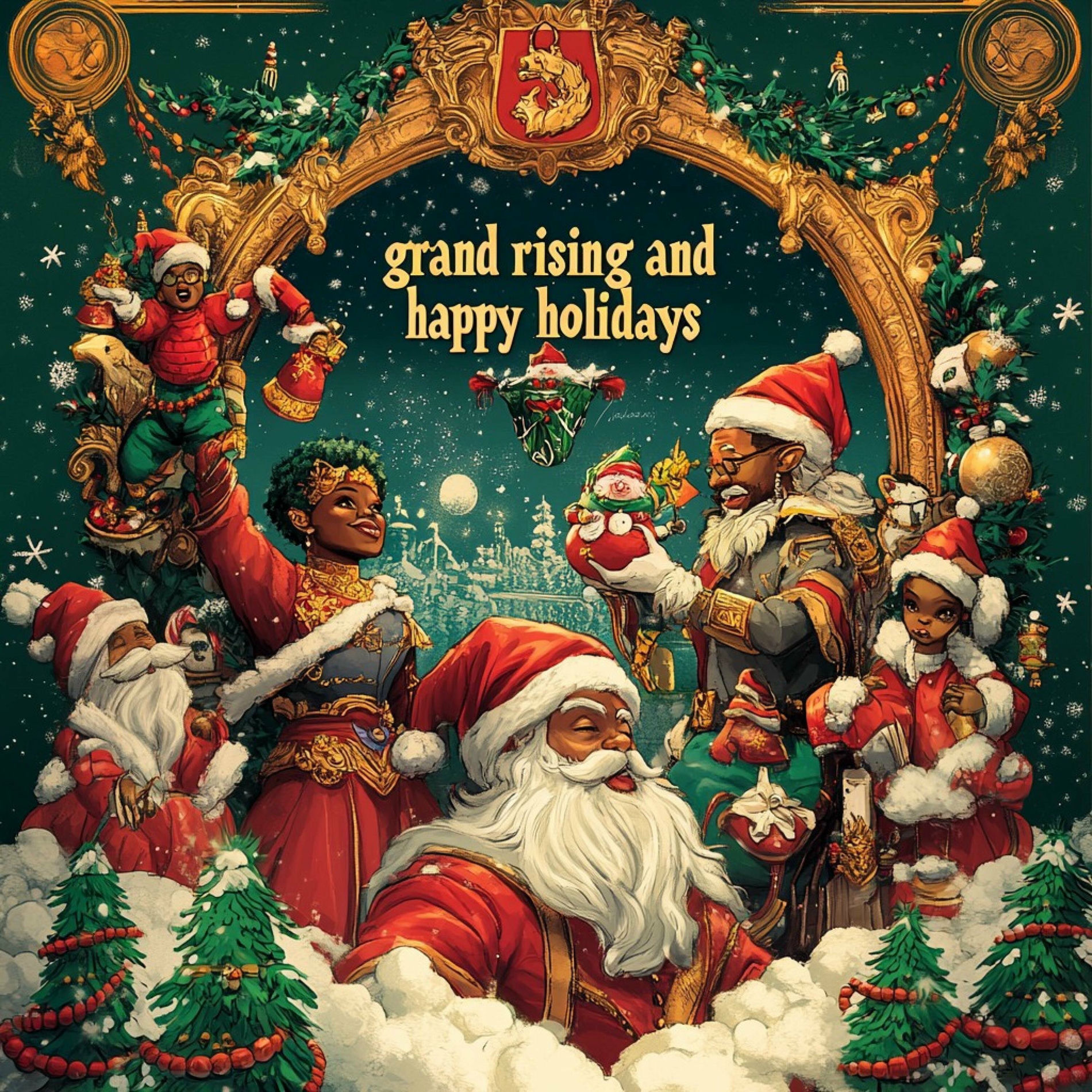 Album cover of Grand Rising and Happy Holidays