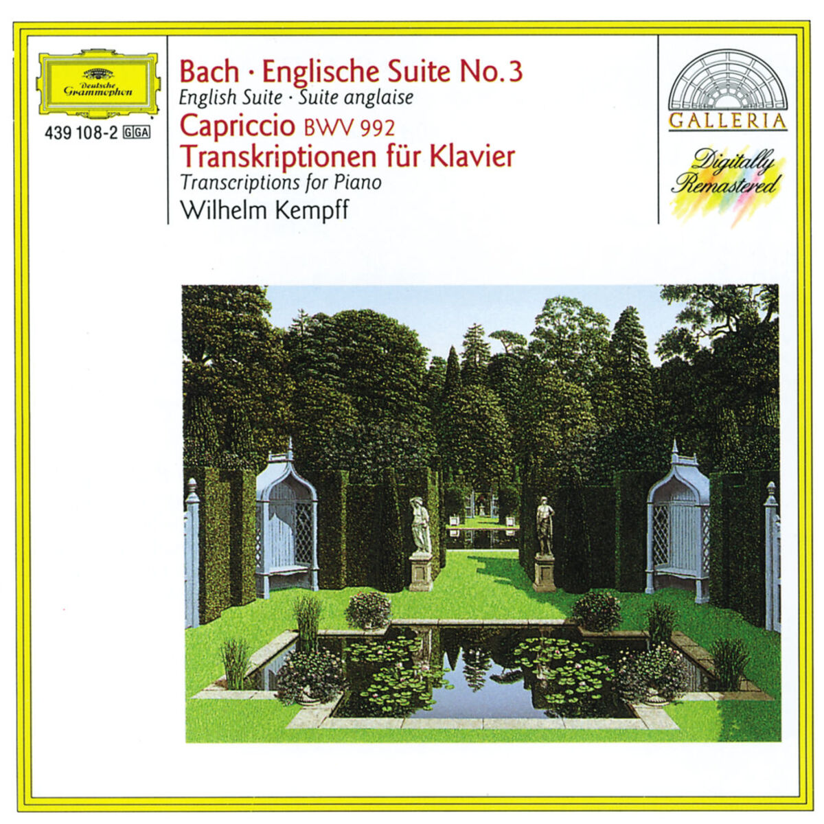 Album cover of Bach: English Suite No.3; Capriccio BWV 922 / Transcriptions for Piano