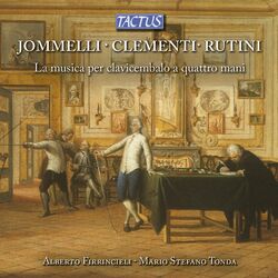 Cover of Jommelli, Clementi & Rutini: La musica per clavicembalo a quattro mani