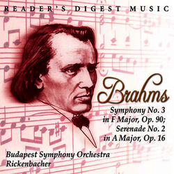 Cover of Brahms: Symphony No. 3 In F Major, Op. 90; Serenade No. 2 In a Major, Op. 16