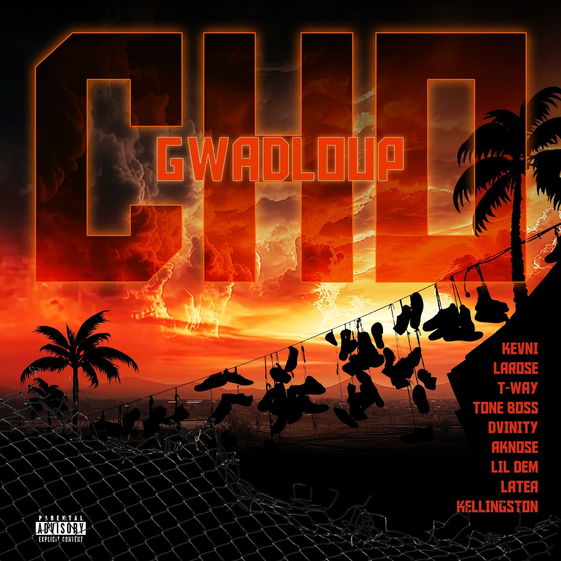 Album cover of Gwadloup cho (feat. T-Way, Tone Bo$$, Dvinity, Aknose, Lil Dem, Latea & Kellingston)