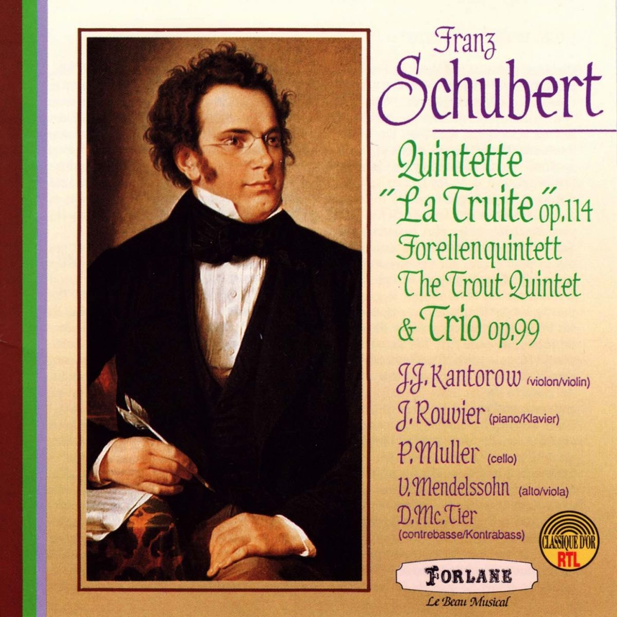 Album cover of Quintette pour piano et cordes en la majeur, Op. 114, D. 667 La truite : Allegro vivace