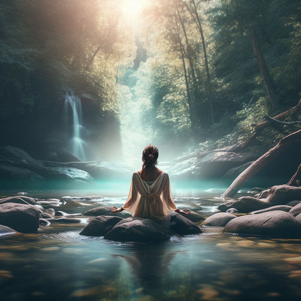 Picture of River Meditation: Harmonic Ripple Symphony