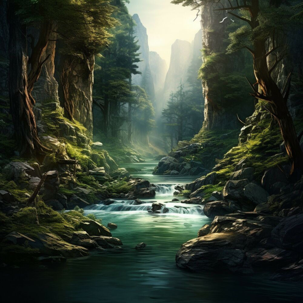 Picture of Nature's Liquid Lullaby: Streams and Serenades