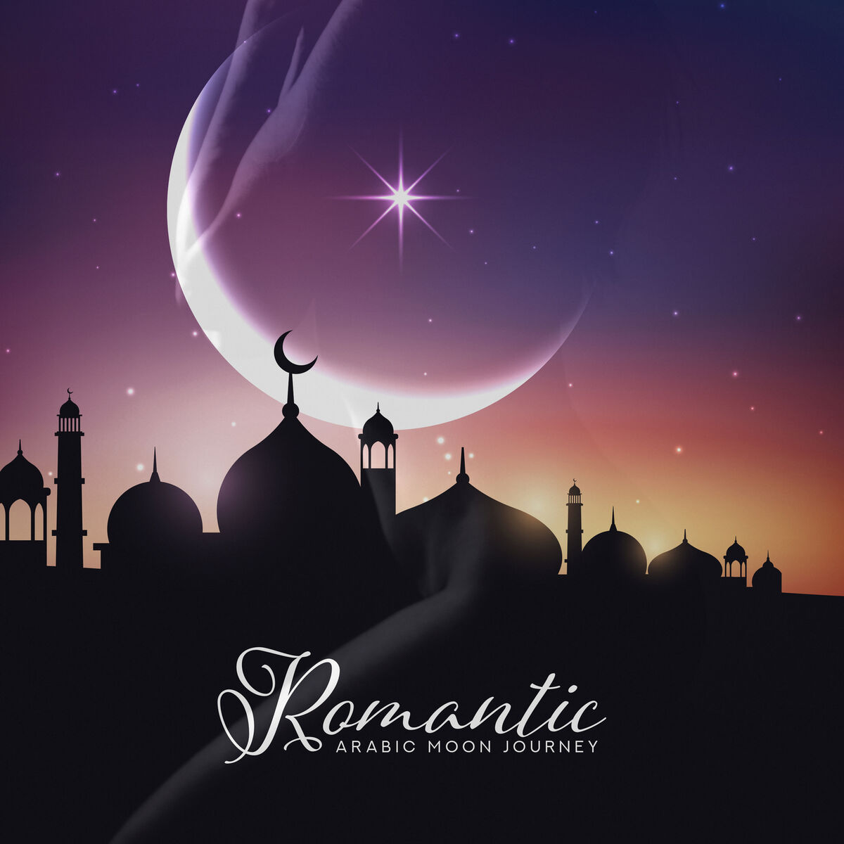 Album cover of Romantic Arabic Moon Journey: Middle Eastern Love, Oasis of Passion, Oriental Lovers, Tantric Lesson