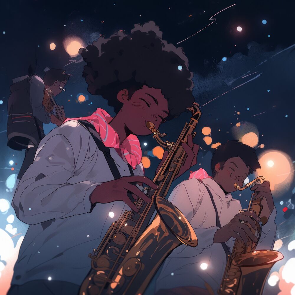 Picture of Jazz Mosaics in the Night Sky