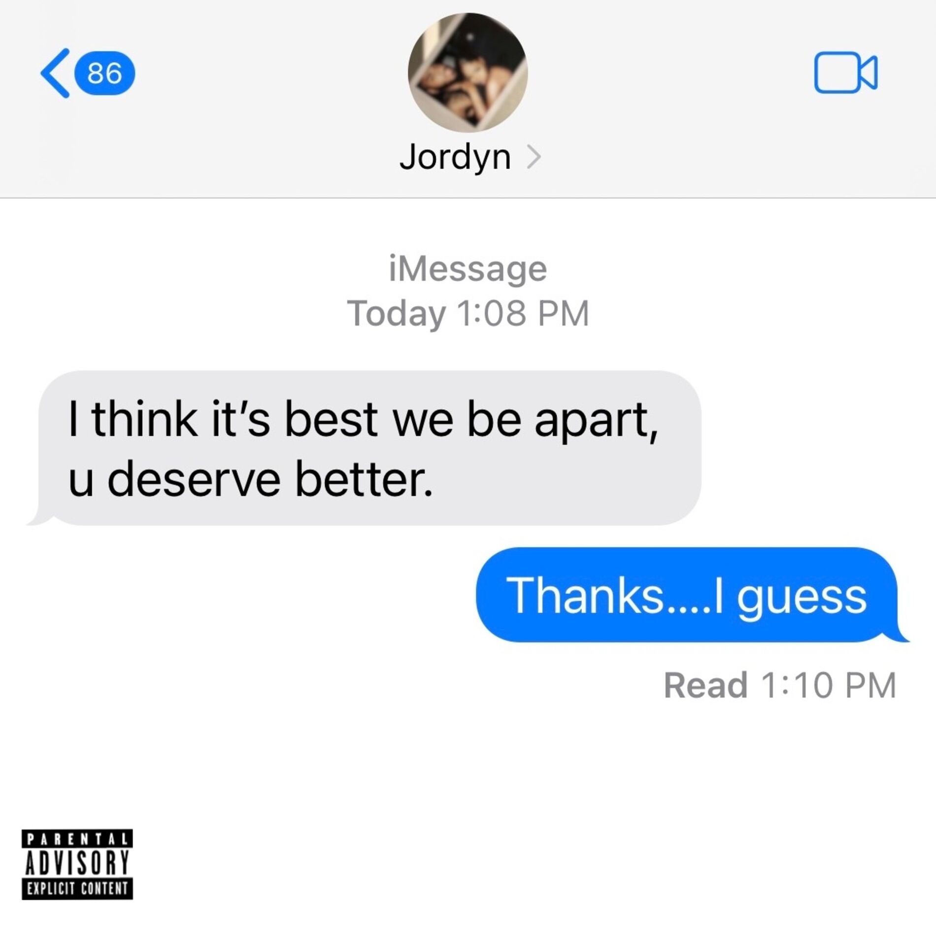 Album cover of Thanks, I Guess