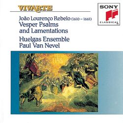 Cover of Rebelo: Vesper Psalms and Lamentations