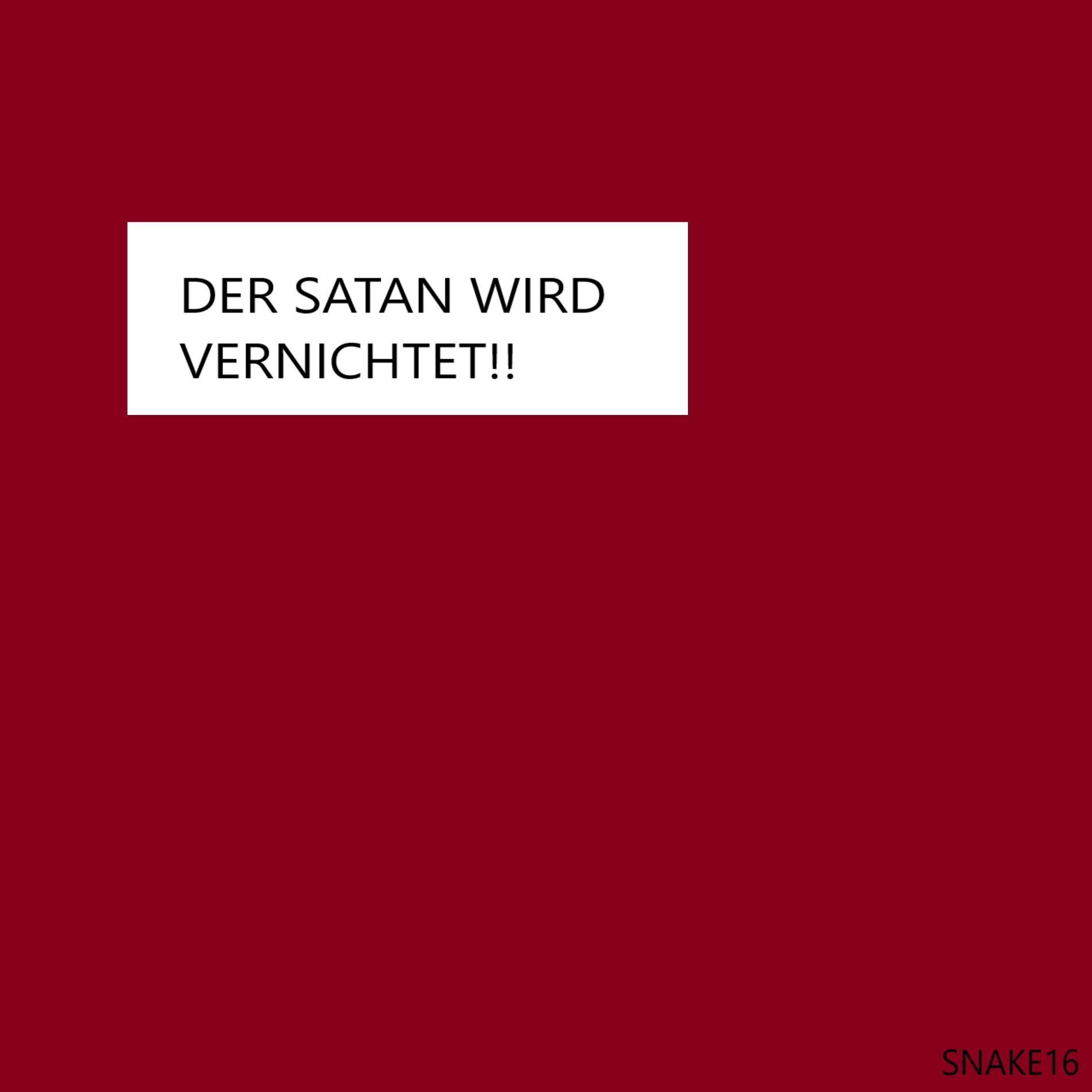 Album cover of DER SATAN WIRD VERNICHTET!!