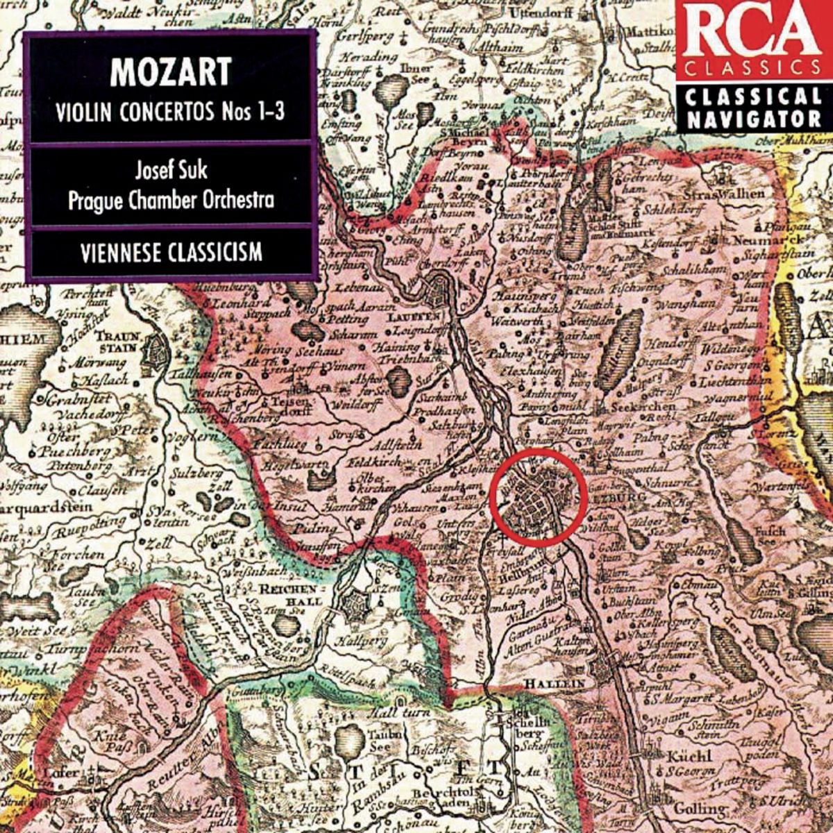 Album cover of Mozart: Violin Concertos Vol. 1 - Classical Navigator