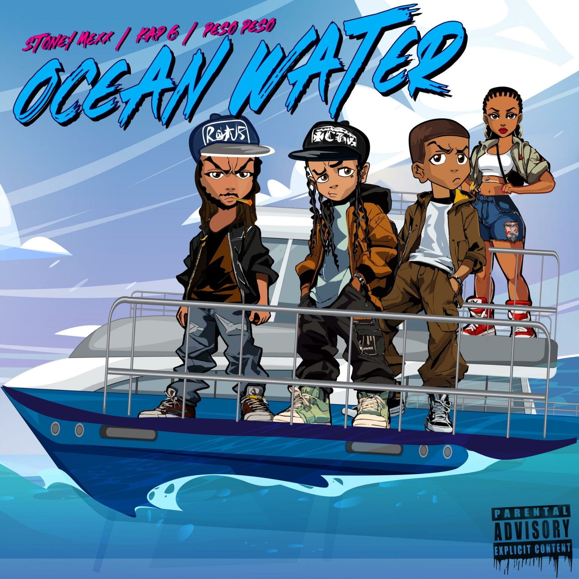 Album cover of Ocean Water (feat. Kap G & Peso Peso)