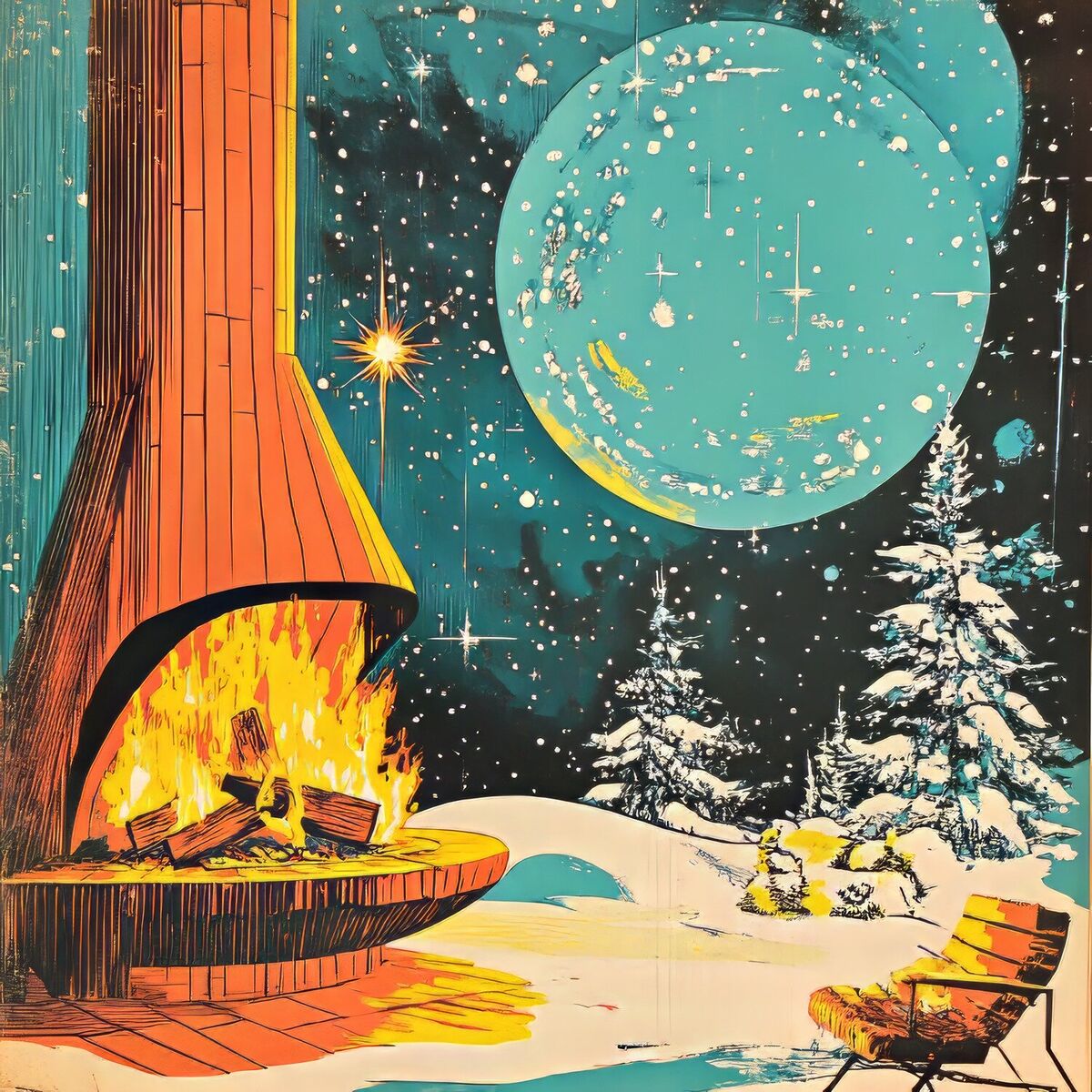 Album cover of Calming Sounds for Cozy Fireplaces