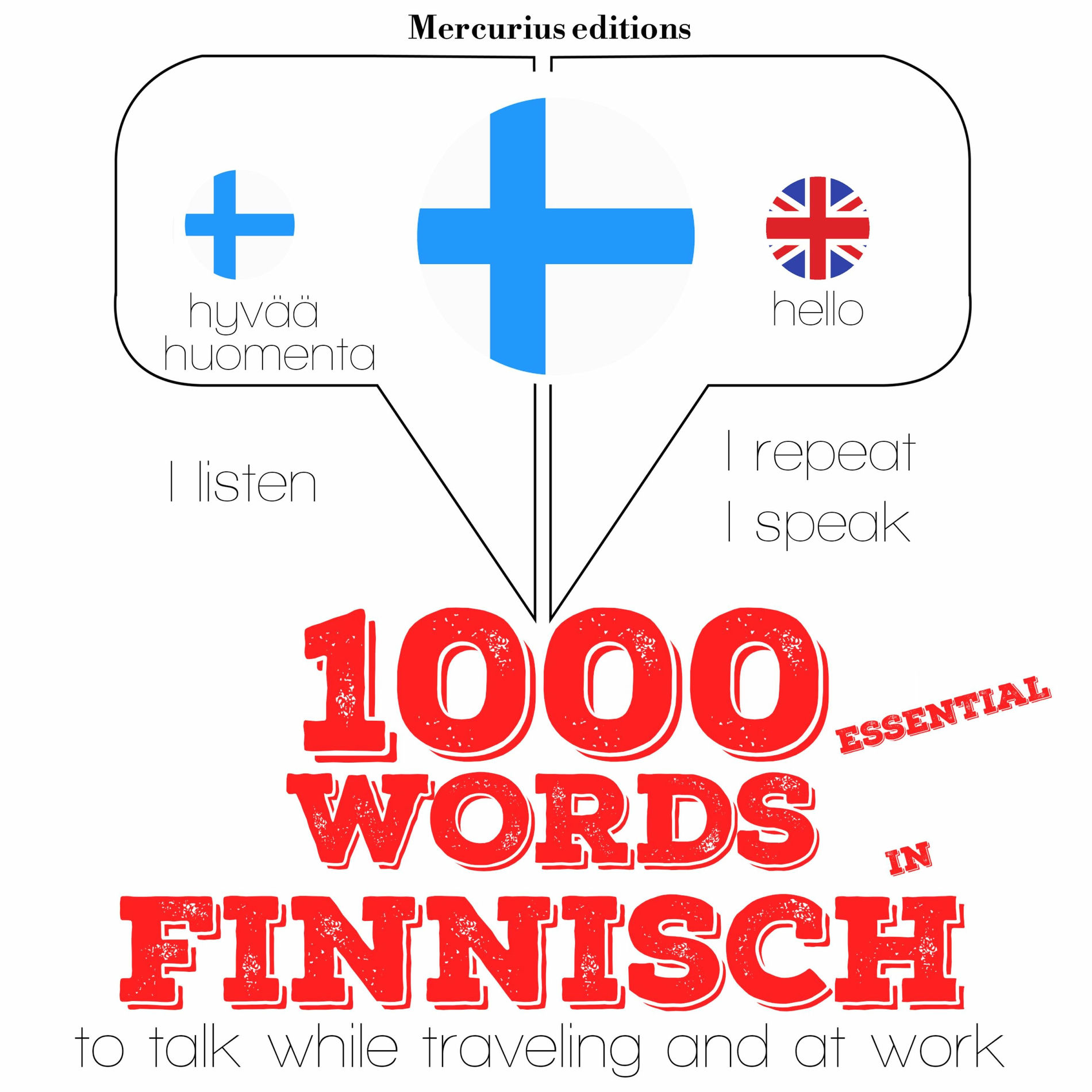 Album cover of 1000 essential words in Finnish (