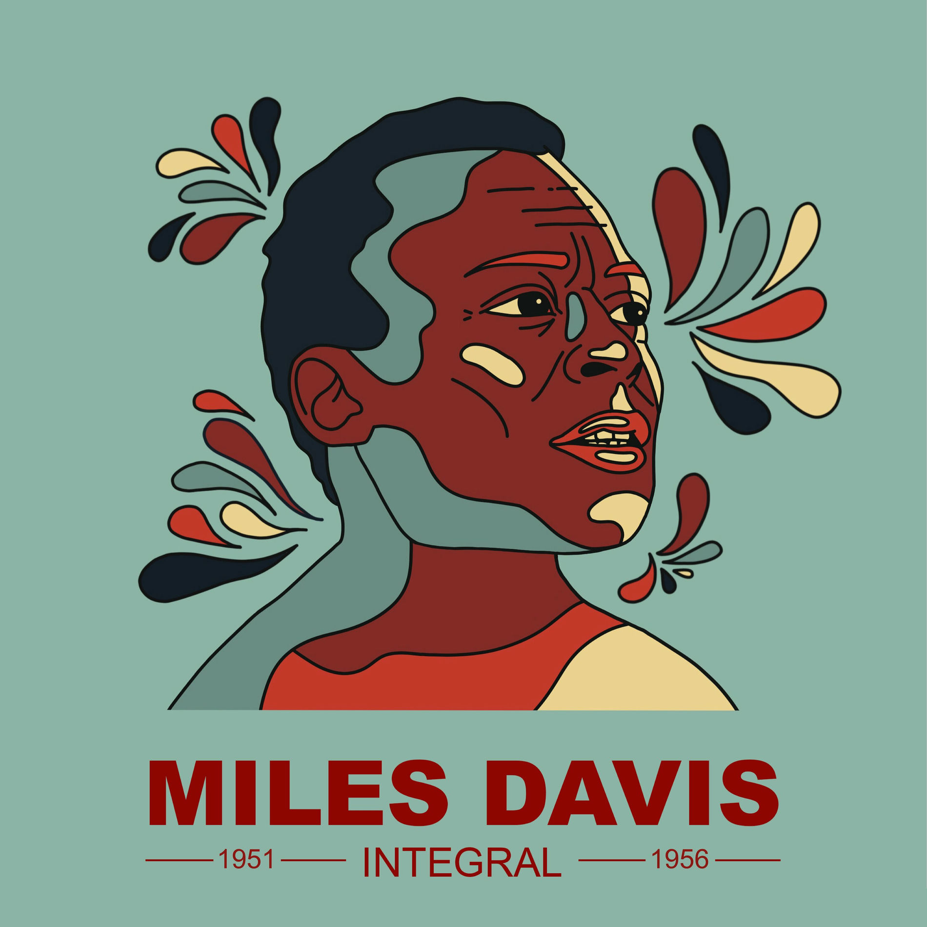 MILES DAVIS ポスターヴィンテージ Framed Vintage Style Rock 'n' Roll Poster 