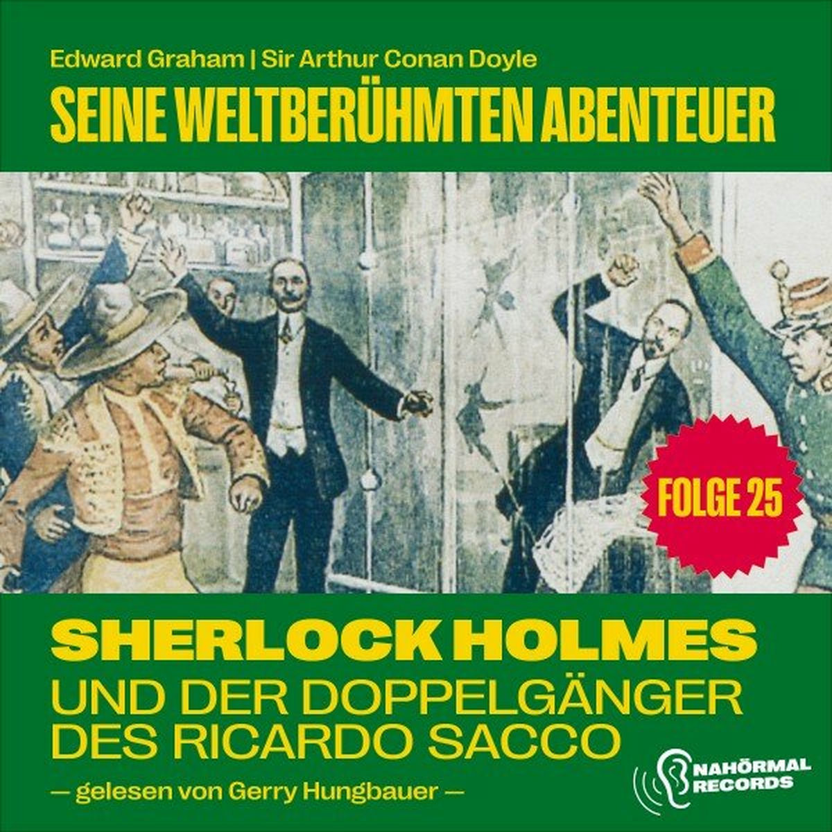 Album cover of Sherlock Holmes und der Doppelgänger des Ricardo Sacco (Seine weltberühmten Abenteuer, Folge 25)