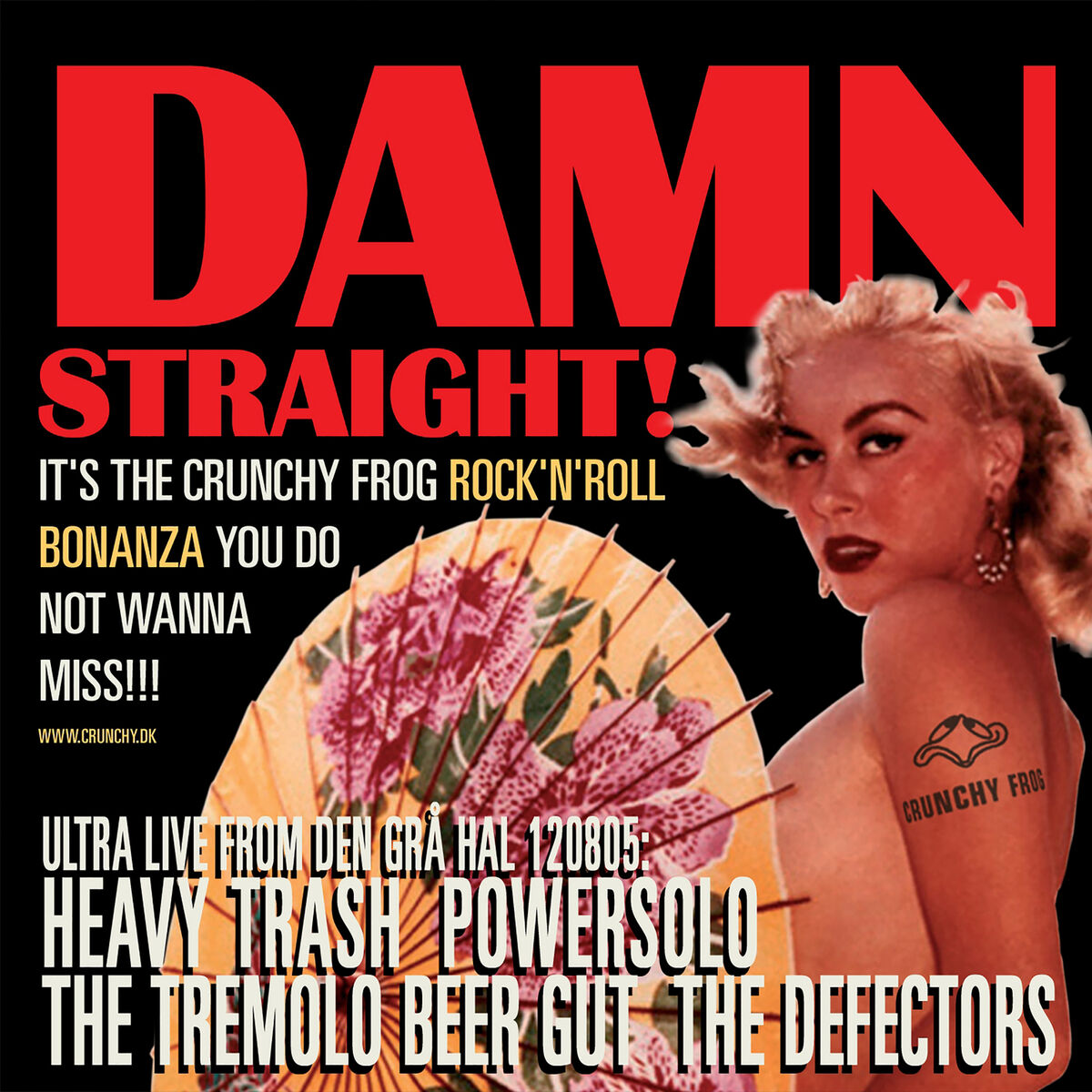 Album cover of DAMN STRAIGHT! - The Crunchy Frog Rock'n'roll Bonanza