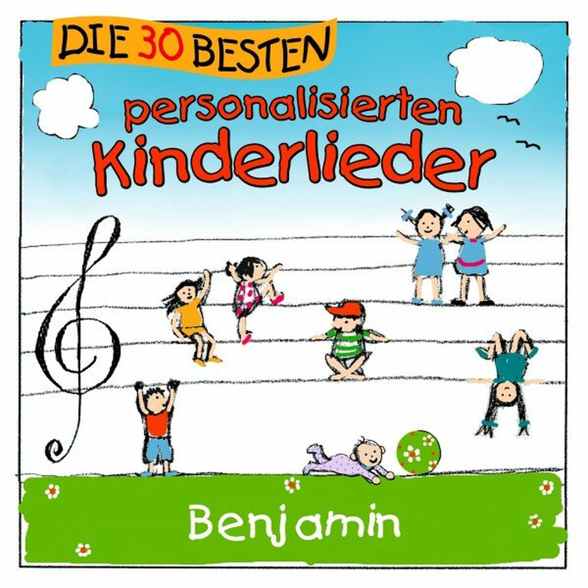 Album cover of Die 30 besten personalisierten Kinderlieder für Benjamin