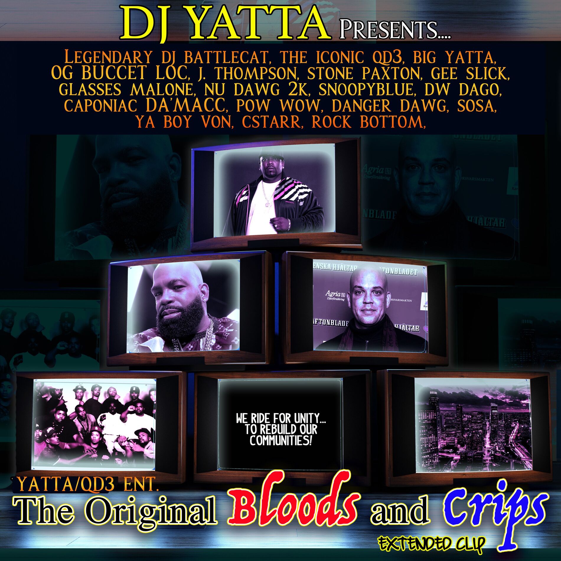 Album cover of DJ YATTA PRESENTS…. The Original Bloods and Crips EXTENDED CLIP
