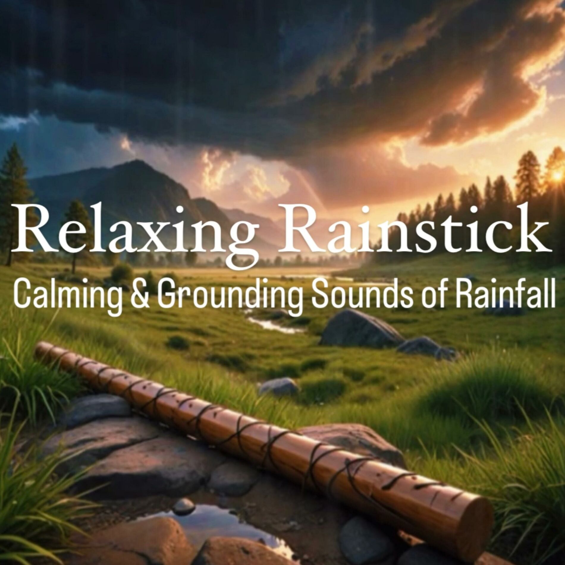 Album cover of Relaxing Rainstick (Calming and Grounding Sounds of Rainfall)