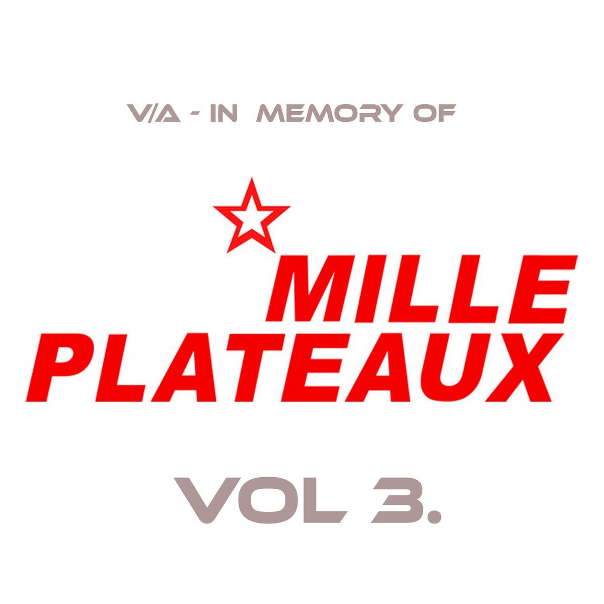 Album cover of In Memory of Mille Plateaux, Vol. 3