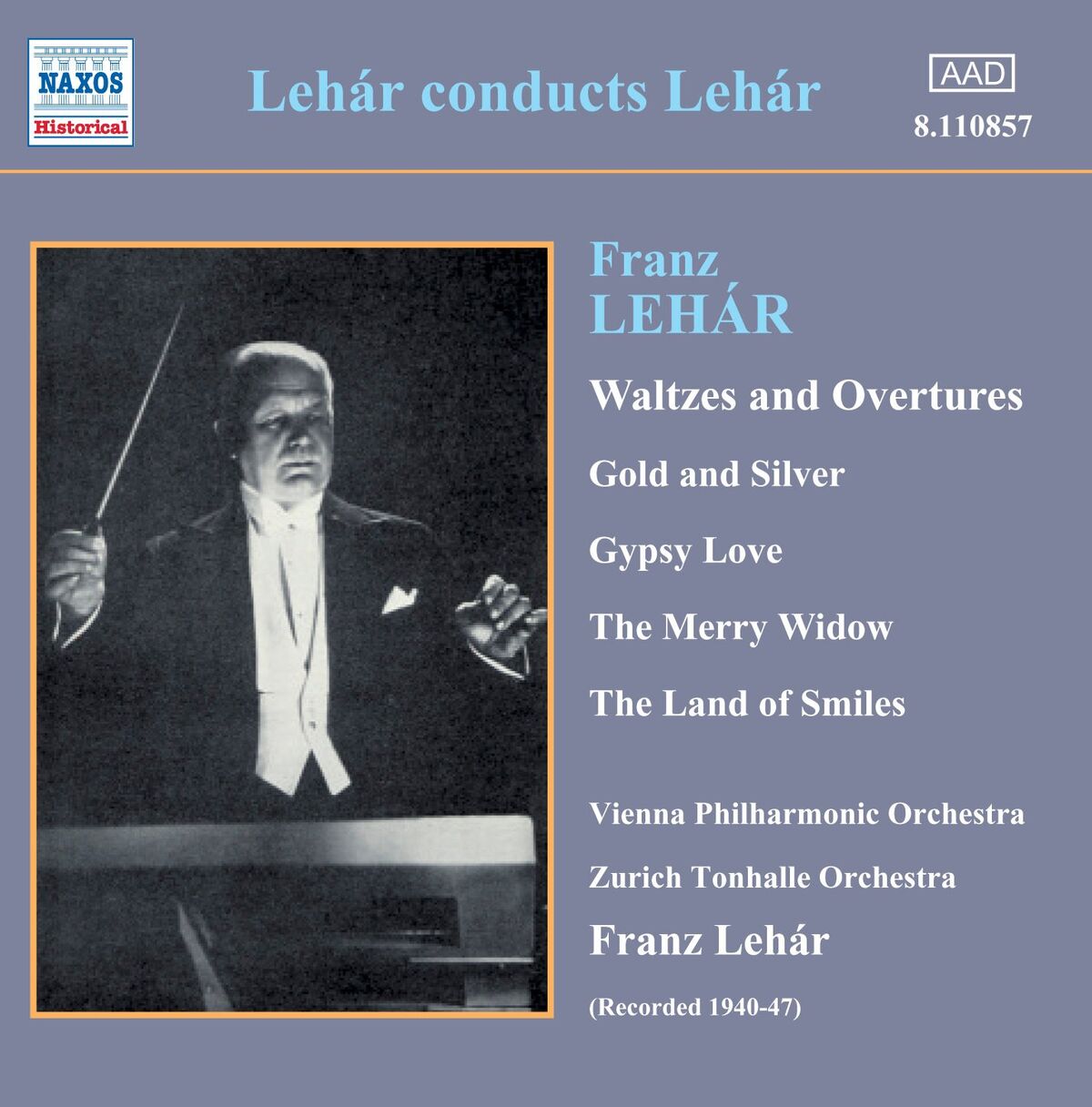 Album cover of Die lustige Witwe (the Merry Widow): Overture