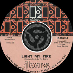 Cover of Light My Fire / Crystal Ship
