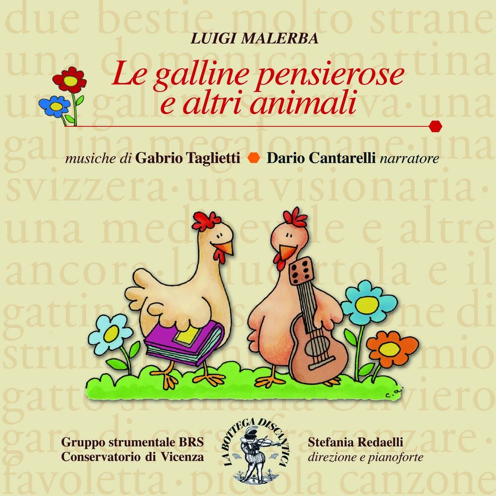 Picture of Taglietti: Le galline pensierose e altri animali, favola in musica con testi di Luigi Malerba
