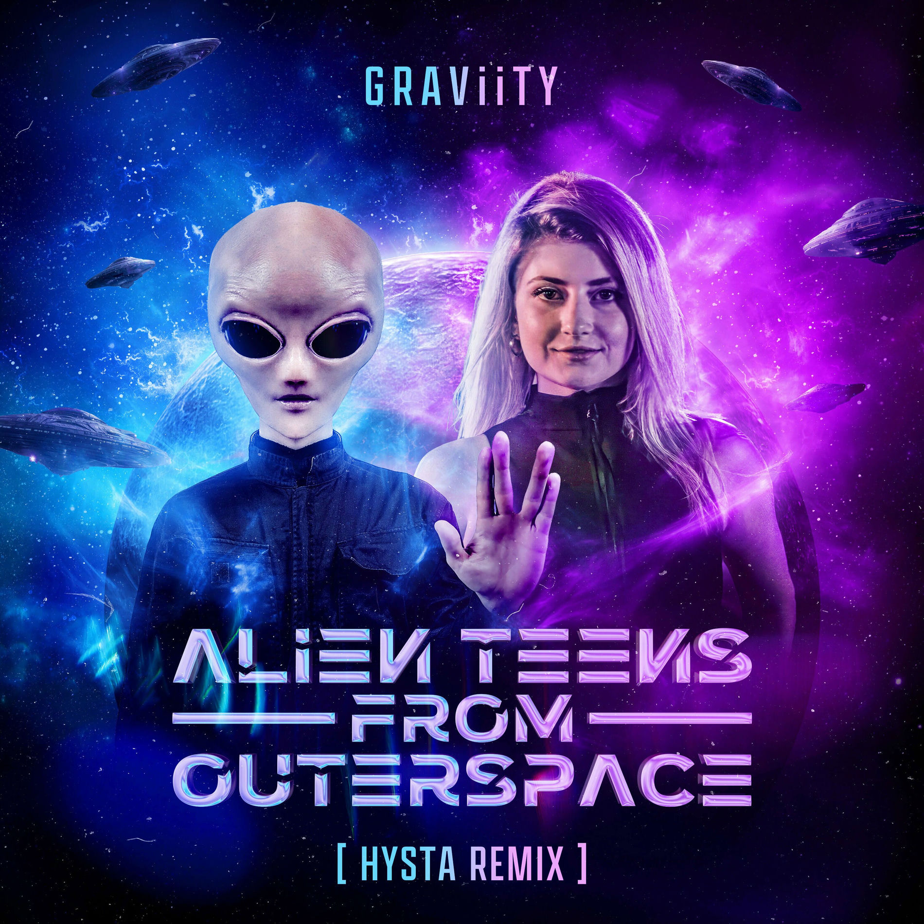 Album cover of Alien Teens from Outerspace (Hysta Remix)