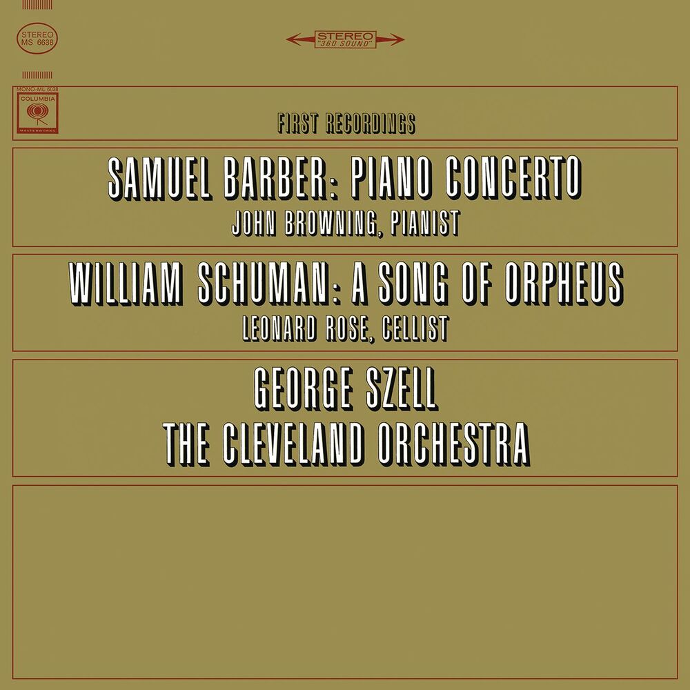 Picture of Barber: Concerto for Piano and Orchestra, Op. 38 & Schuman: A Song of Orpheus - Fantasy for Cello and Orchestra