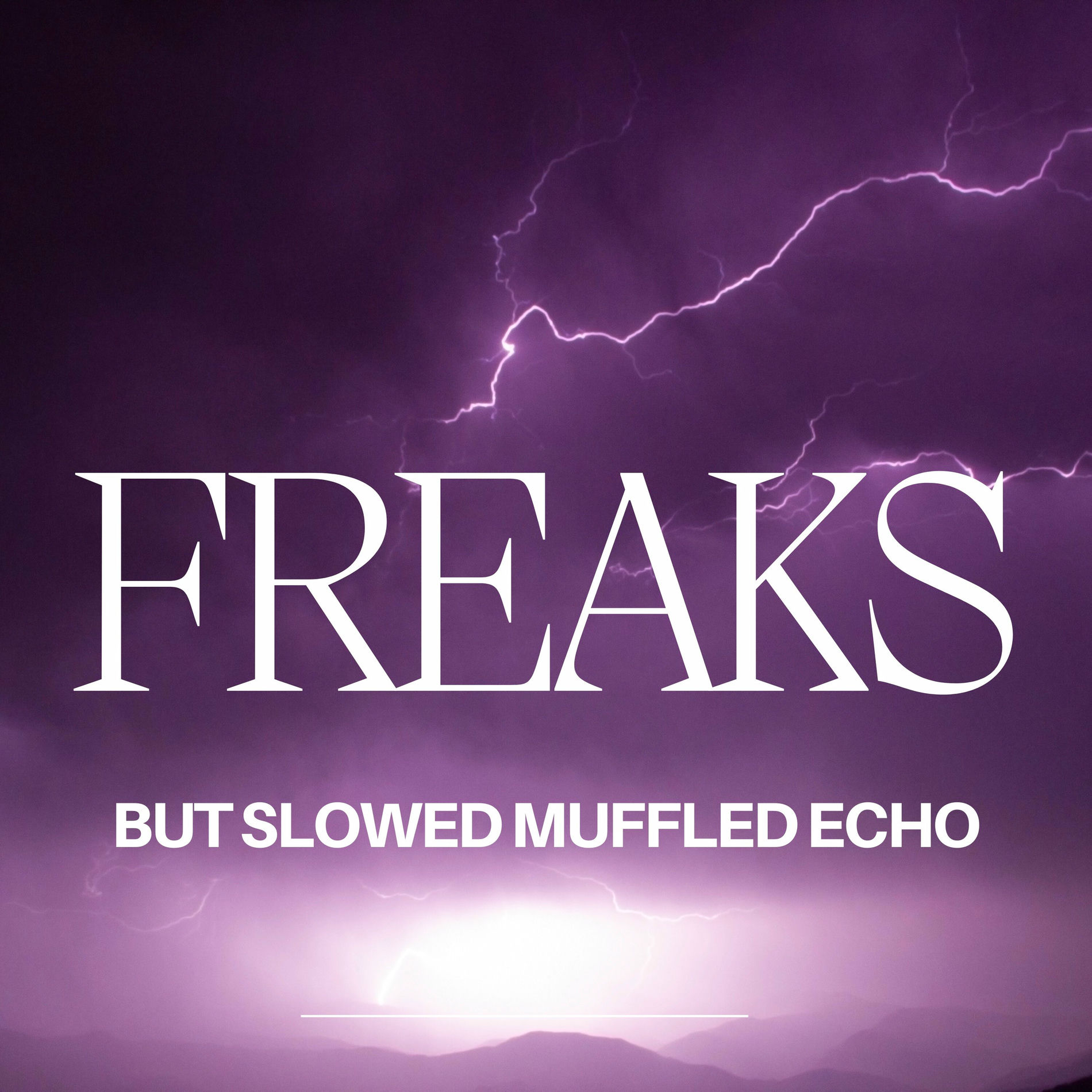 Album cover of Freaks but Slowed Muffled Echo
