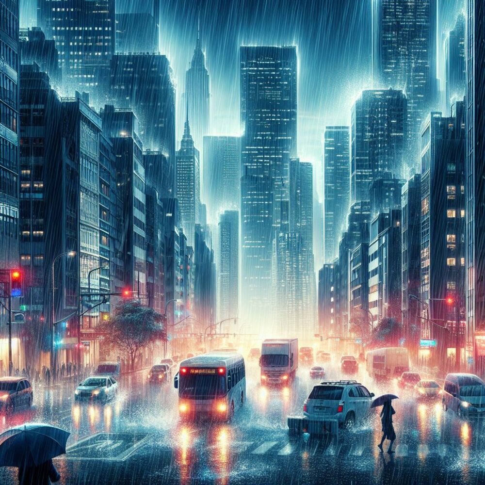 Picture of Heavy Rainfall in the City