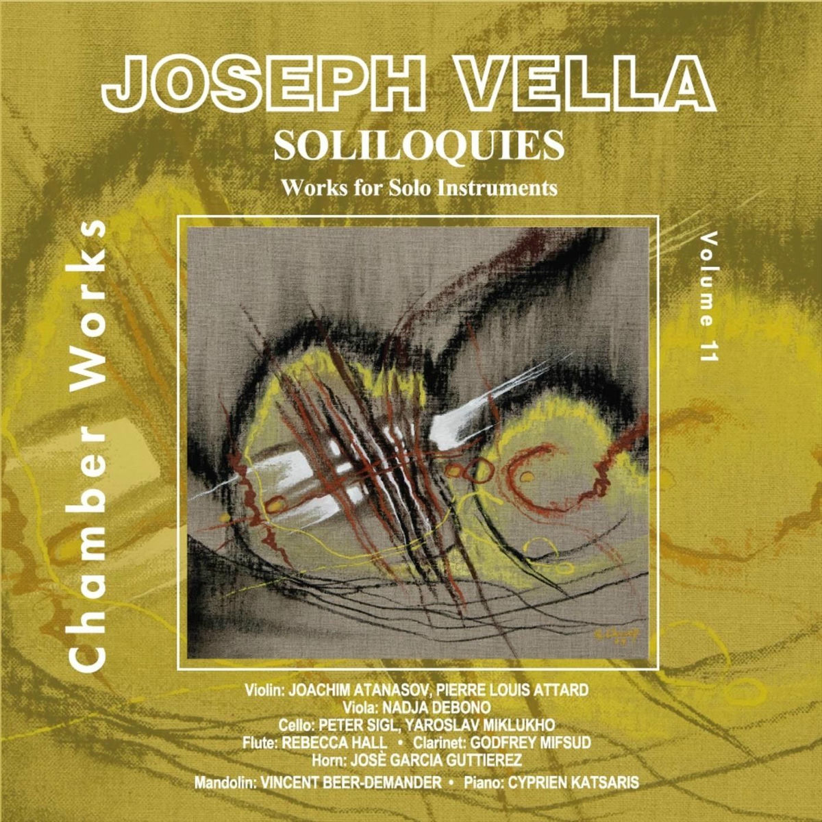 Album cover of Joseph Vella: Chamber Works, Vol. 11: Soliloquies - Works for Solo Instruments
