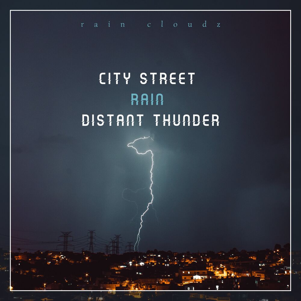 Picture of City Street Rain Distant Thunder