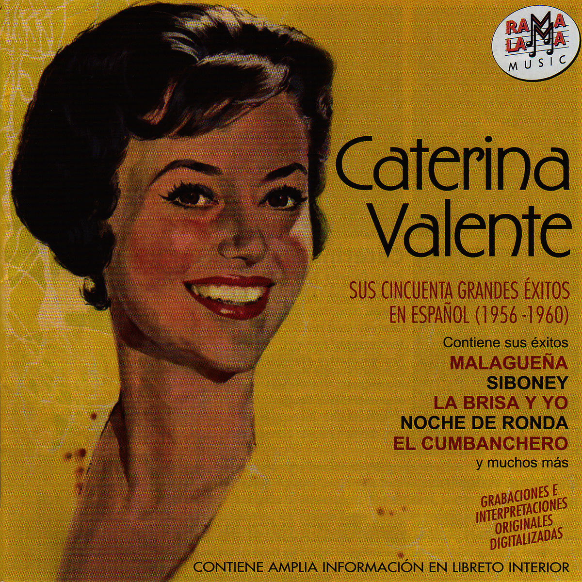 Album cover of Caterina Valente. Sus 50 Grandes Éxitos En Español (1956-1960)