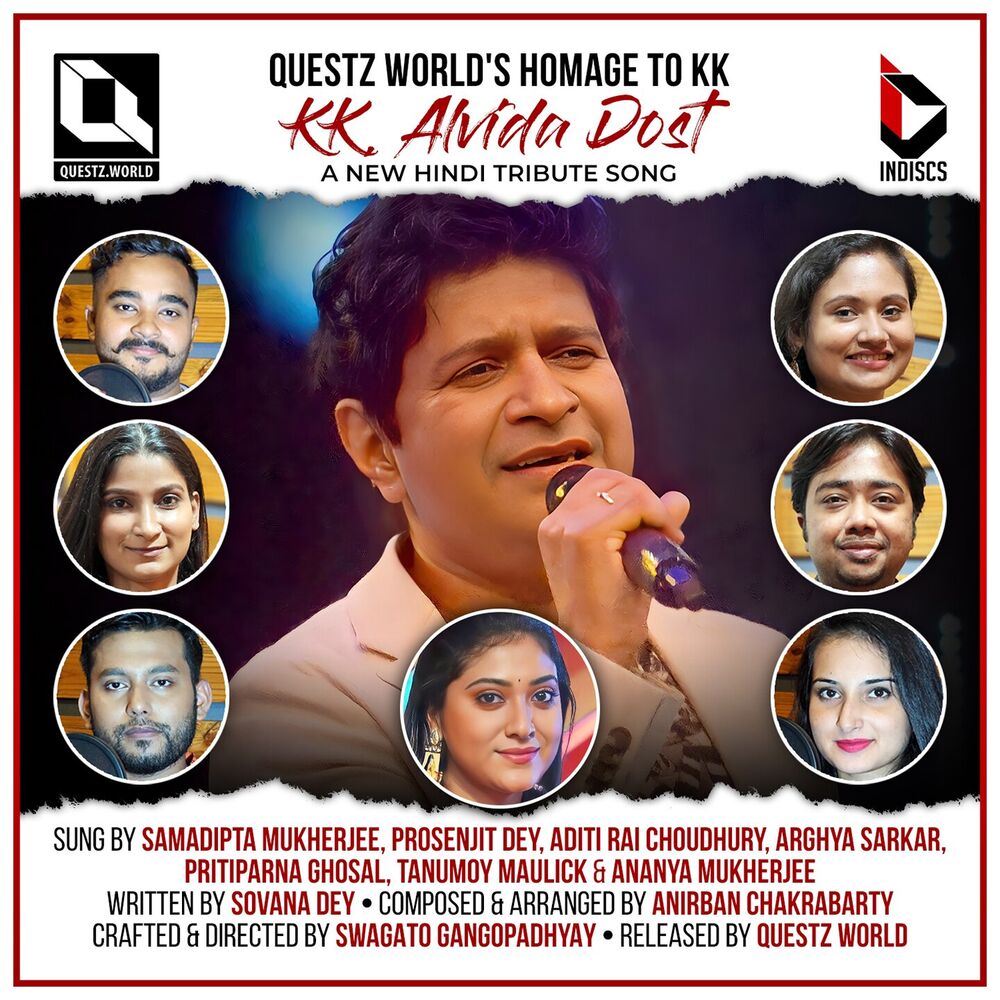 Picture of KK, Alvida Dost (A Hindi Song Tribute to KK)