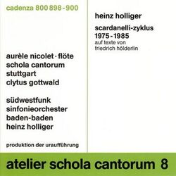 Cover of Atelier Schola Cantorum Vol. 8: Scardanelli-Zyklus