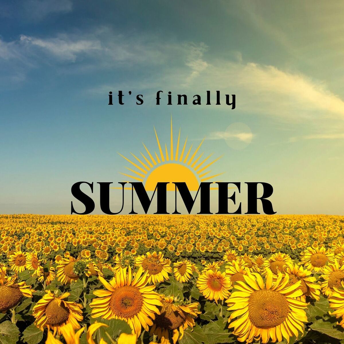 Album cover of it's finally summer