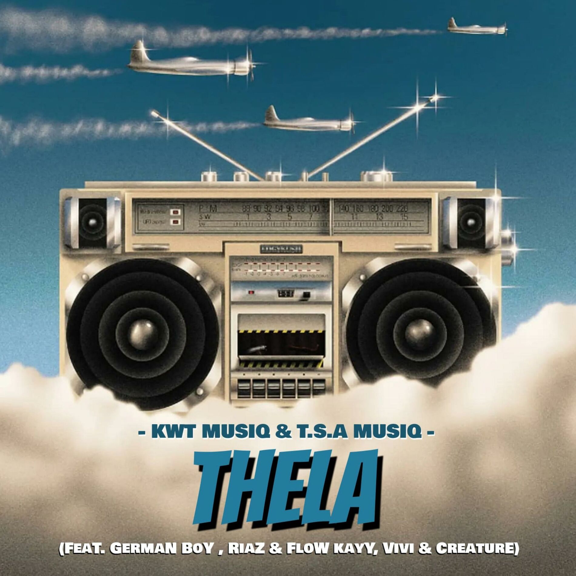 Album cover of THELA (feat. T.S.A MUSIQ, VIVI, CREATURE, GERMAN BOY, RIAZ & FLOW KAYY) [VOCALS REMIX]