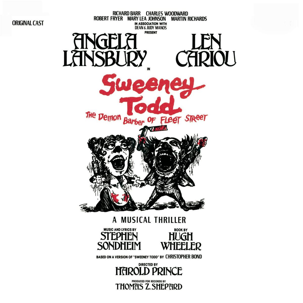 Album cover of Sweeney Todd: The Demon Barber of Fleet Street (Original Broadway Cast Recording)