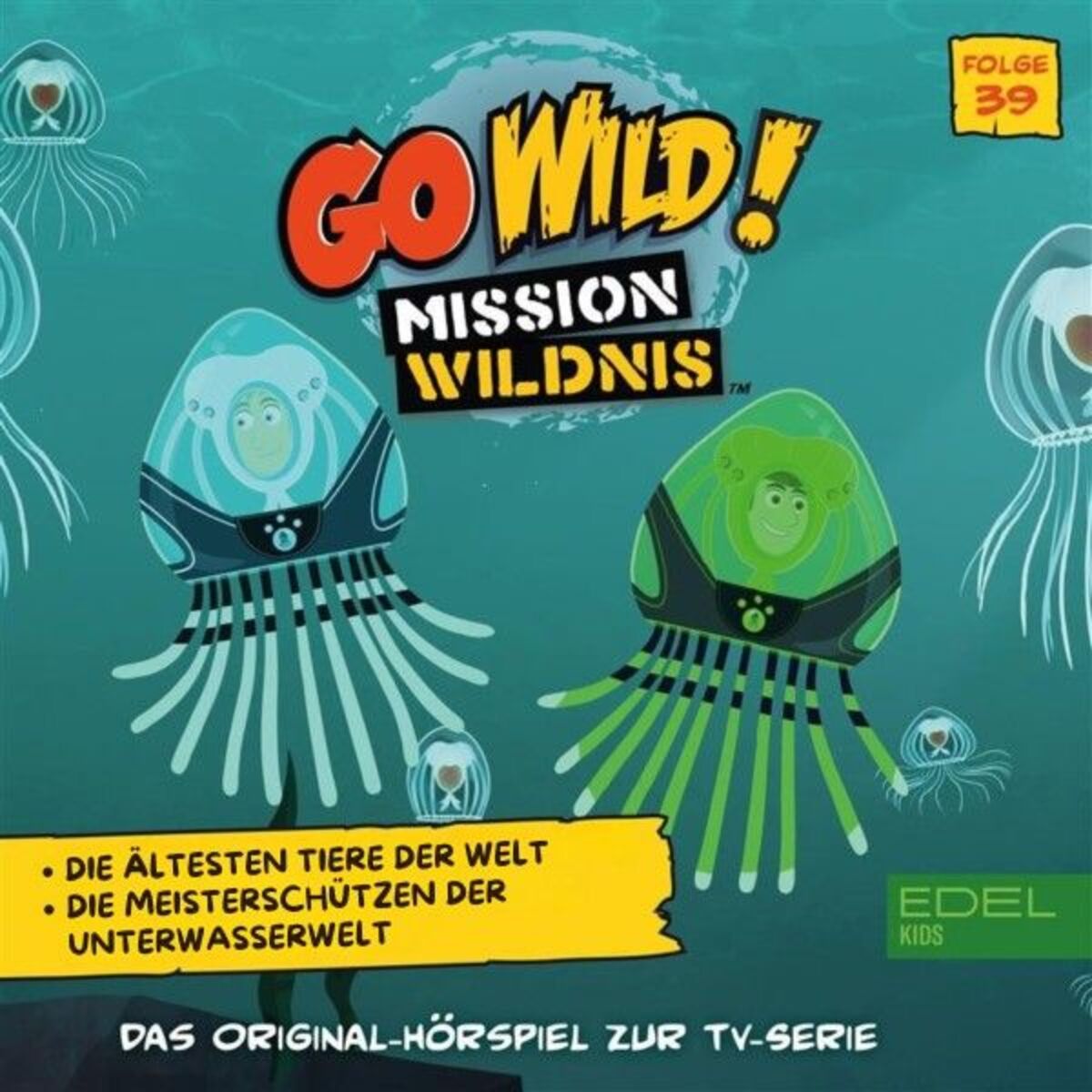 Album cover of Folge 39: Die ältesten Tiere der Welt/Die Meisterschützen der Unterwasserwelt (Das Original-Hörspiel zur TV-Serie)