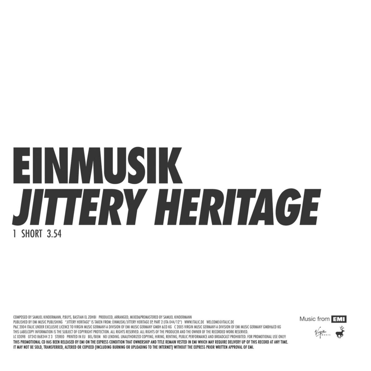 Album cover of Jittery Heritage