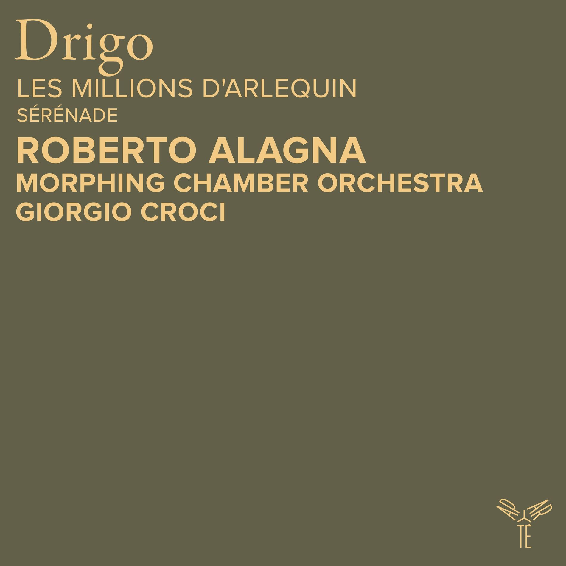 Album cover of Drigo: Les Millions d'Arlequin: Sérénade