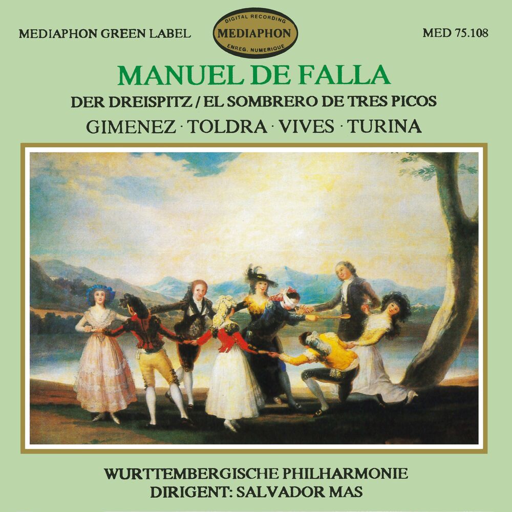 Picture of De Falla: The Three Cornered Hat & works by Gimenez, Toldra, Vives & Turina