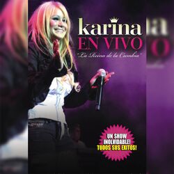 Cover of Karina en Vivo "La Reina de la Cumbia"