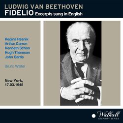 Cover of Fidelio Excerpts conducted by Bruno Walter sung in English