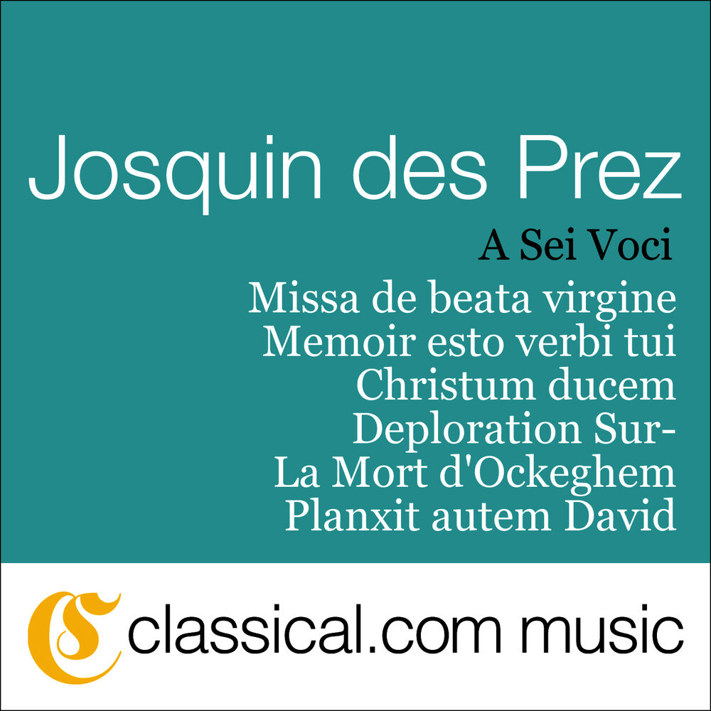 Picture of Josquin Des Prez, Missa De Beata Virgine