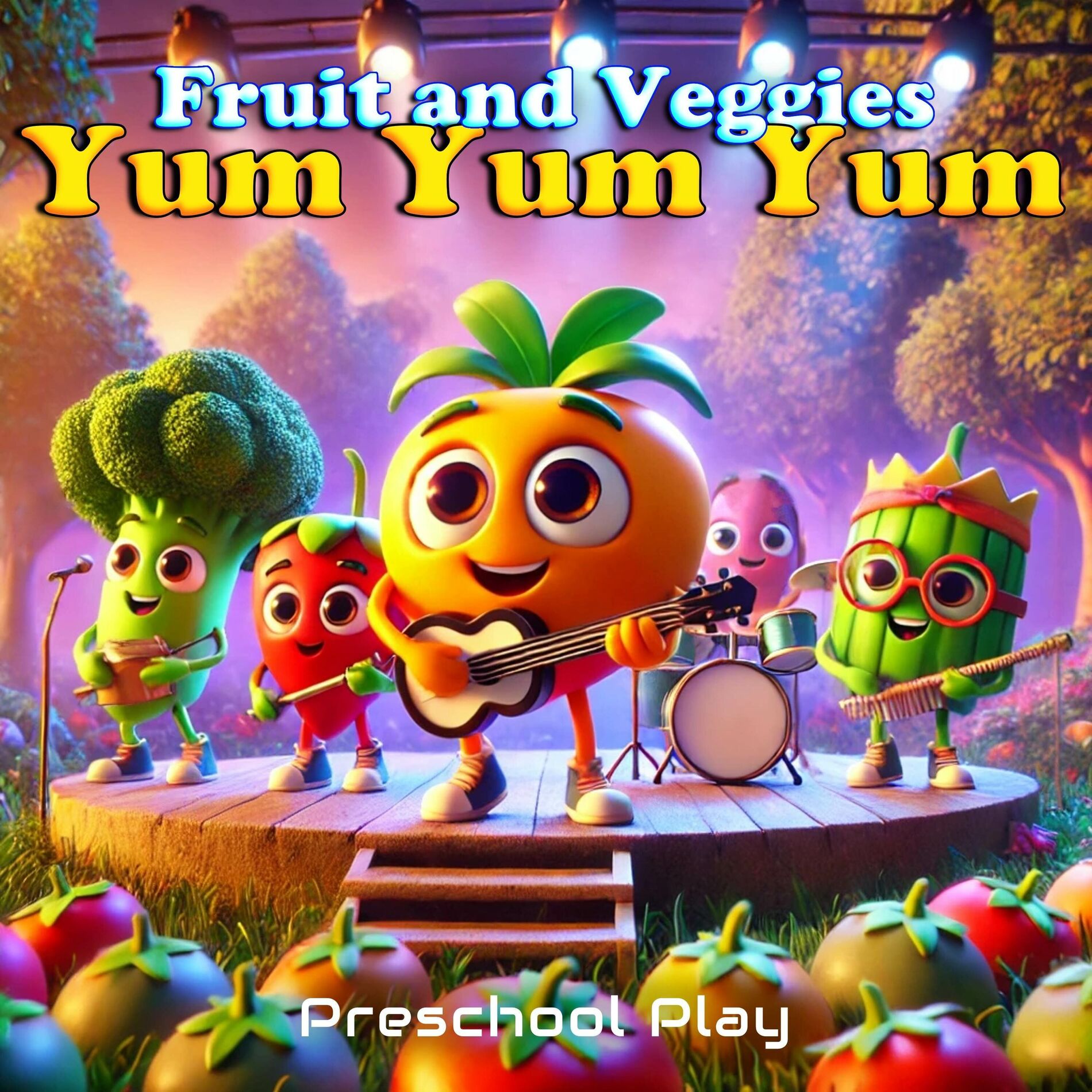 Album cover of Fruit and Veggies Yum Yum Yum