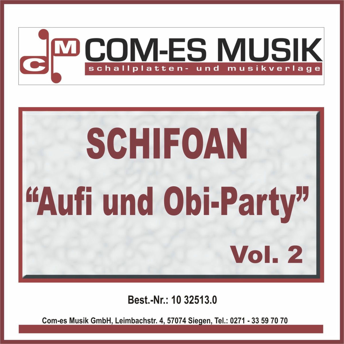 Album cover of Schifoan - Aufi und Obi Party, Folge 2